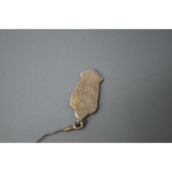 Sterling Silver Drop Earrings Carved Fish on Hooks 6.3 g Sterling 925 2" - Picture 3 of 6